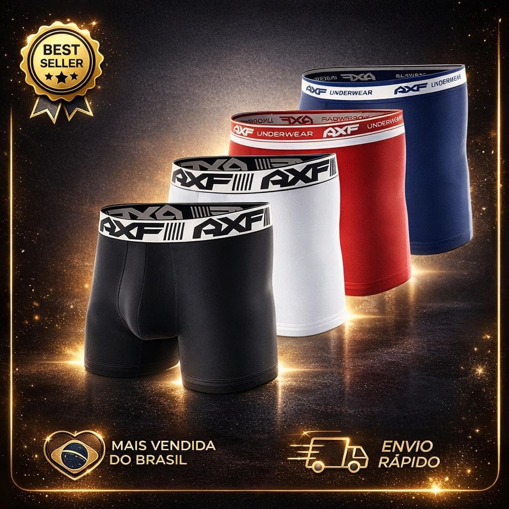 Kit 5 Cuecas Boxer Premium Microfibra