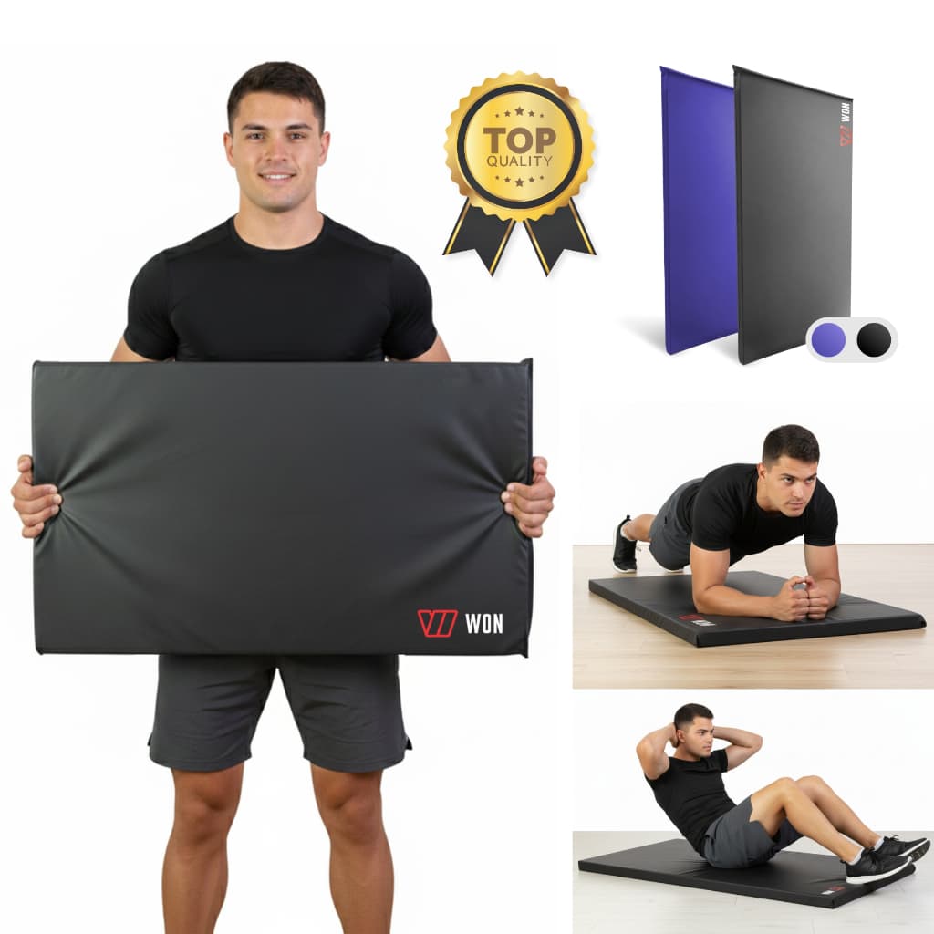 Colchonete Profissional 95x55x3cm Alta Densidade D80 Academia Pilates Yoga ExercíciosPreto