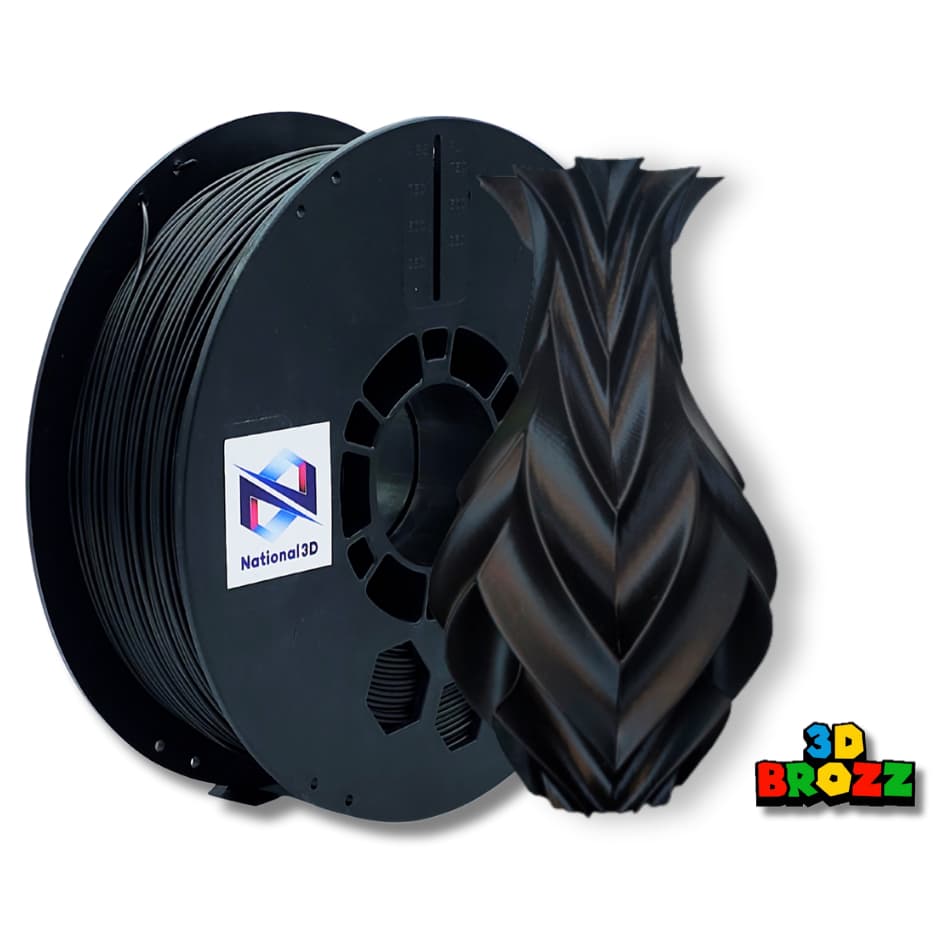 FILAMENTO PLA MAX HIGH SPEED PRETO NATIONAL 3D - 1KG