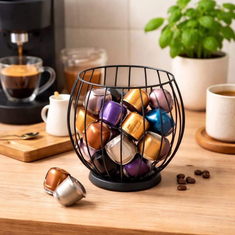 Porta Cápsulas Dolce Gusto em Metal – Organizador Decorativo para Café