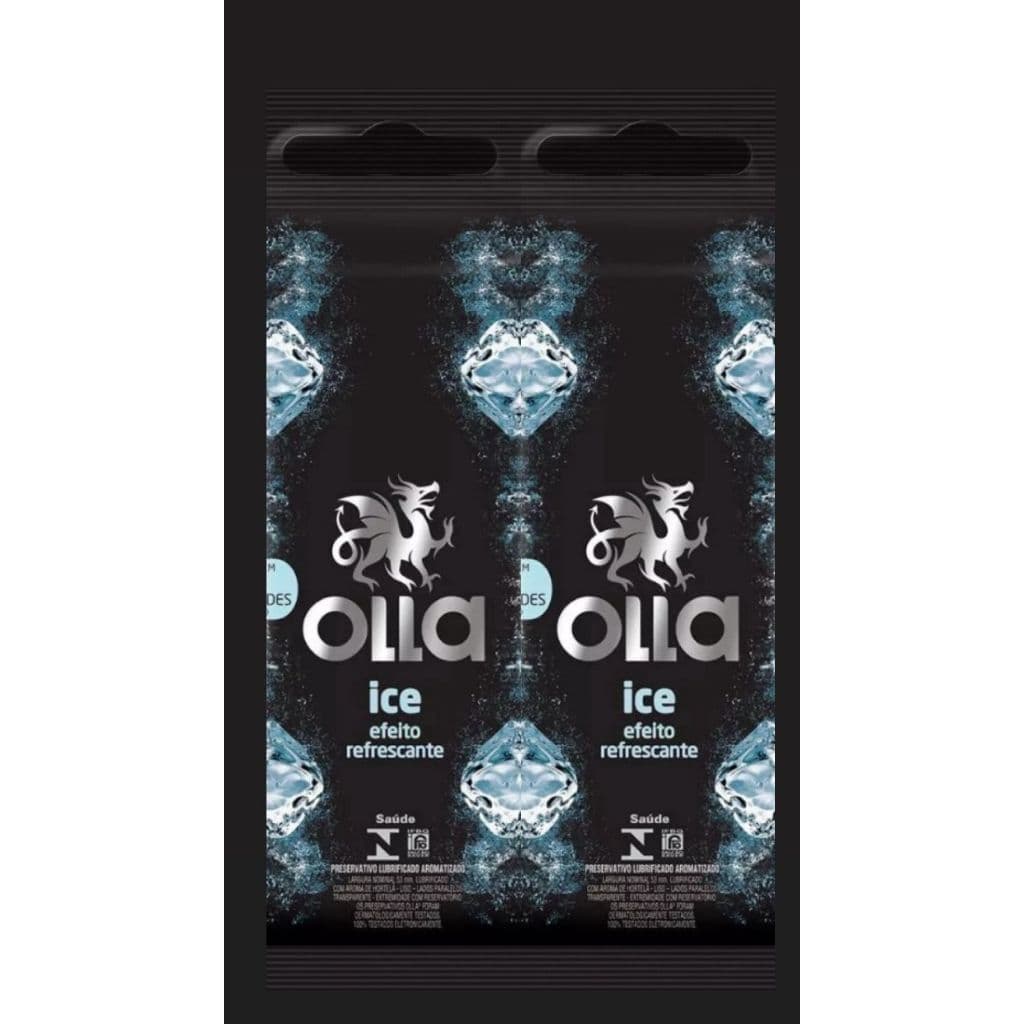 Kit com 2 Olla Ice 6 Unidades | Preservativo Masculino com Efeito Refrescante