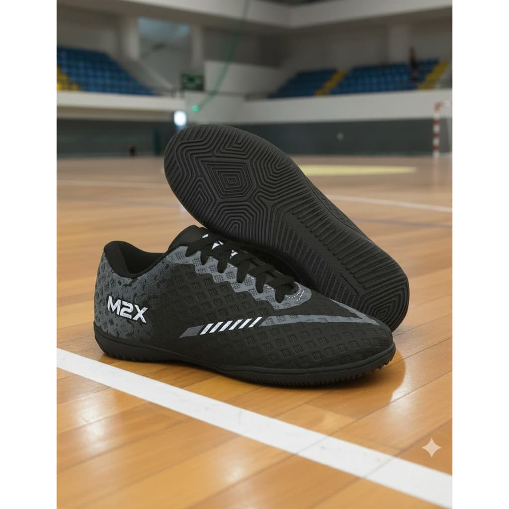 Chuteira M2X Salão Antiderrapante Leve Confortável Resistente