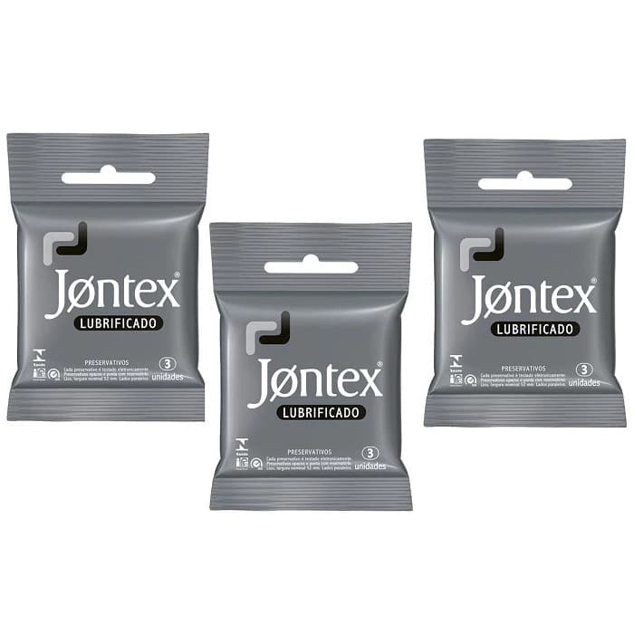 JONTEX PRESERVATIVOC/3 CADA PACOTE - REGULAR kit COM 3 UNIDADES