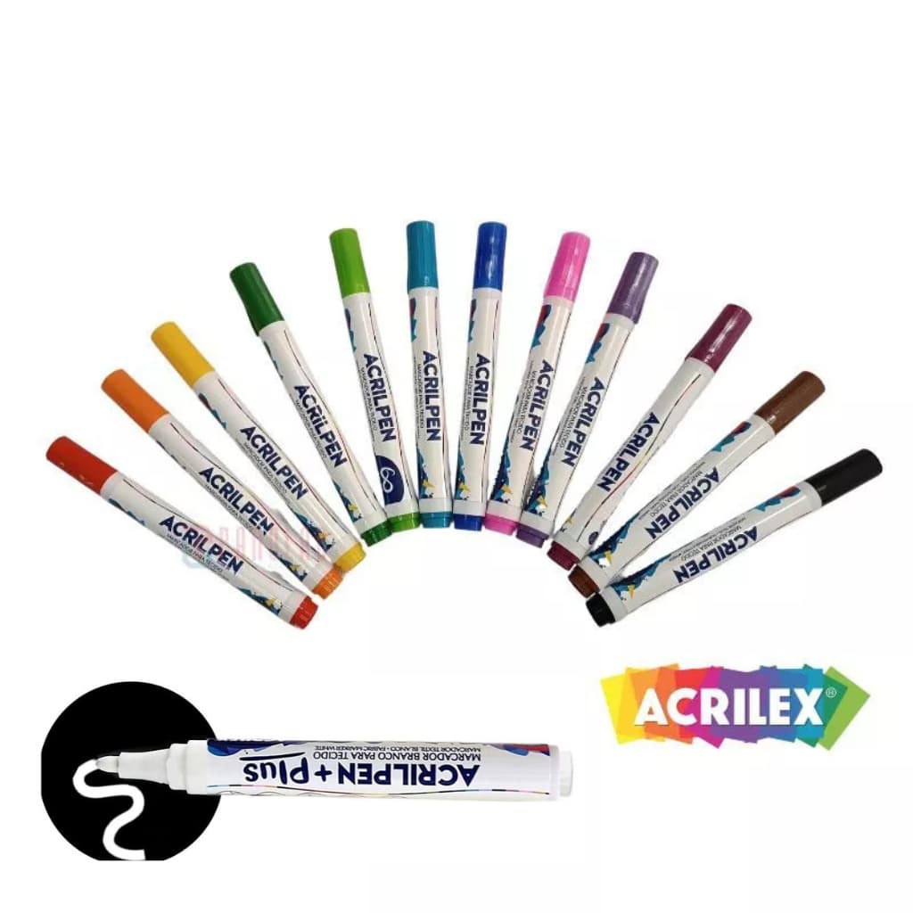 Caneta Para Tecido Acrilpen Acrilex ESCOLHA A COR