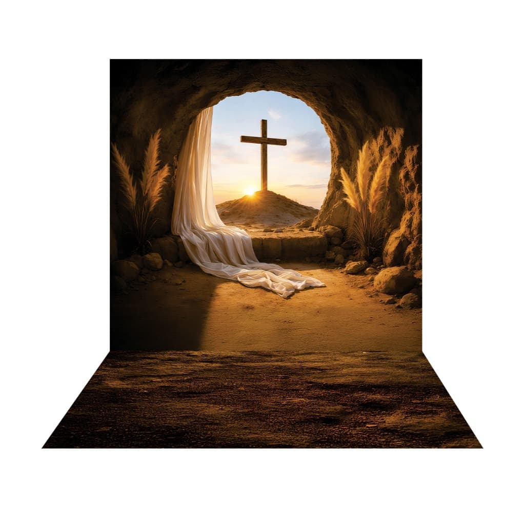 Fundo Fotográfico Cenário Páscoa  Religiosa 2,20m x1,50m FF791