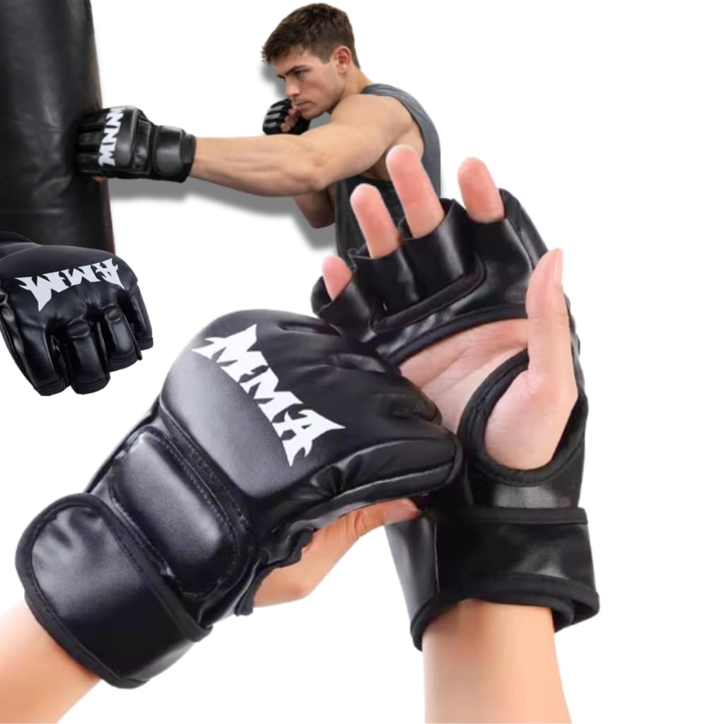 Luva Mma Profissional Meio Dedo Boxe Muay Thai Treino Sparring Equipamento De Treinamento Luta
