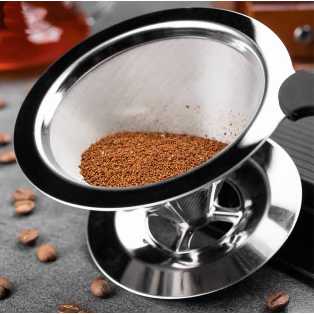 Filtro Coador Inox Reutilizável – Premium | Dispensa Papel | Café Mais Forte e Sustentável