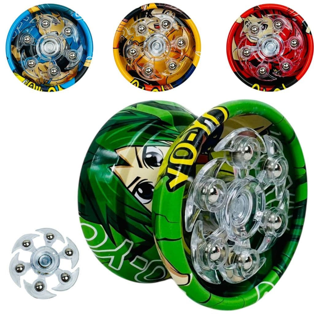 Yoyo Profissional De Metal Com Rolamento Ioiô De Alta Performance Ideal Para Manobras Truques