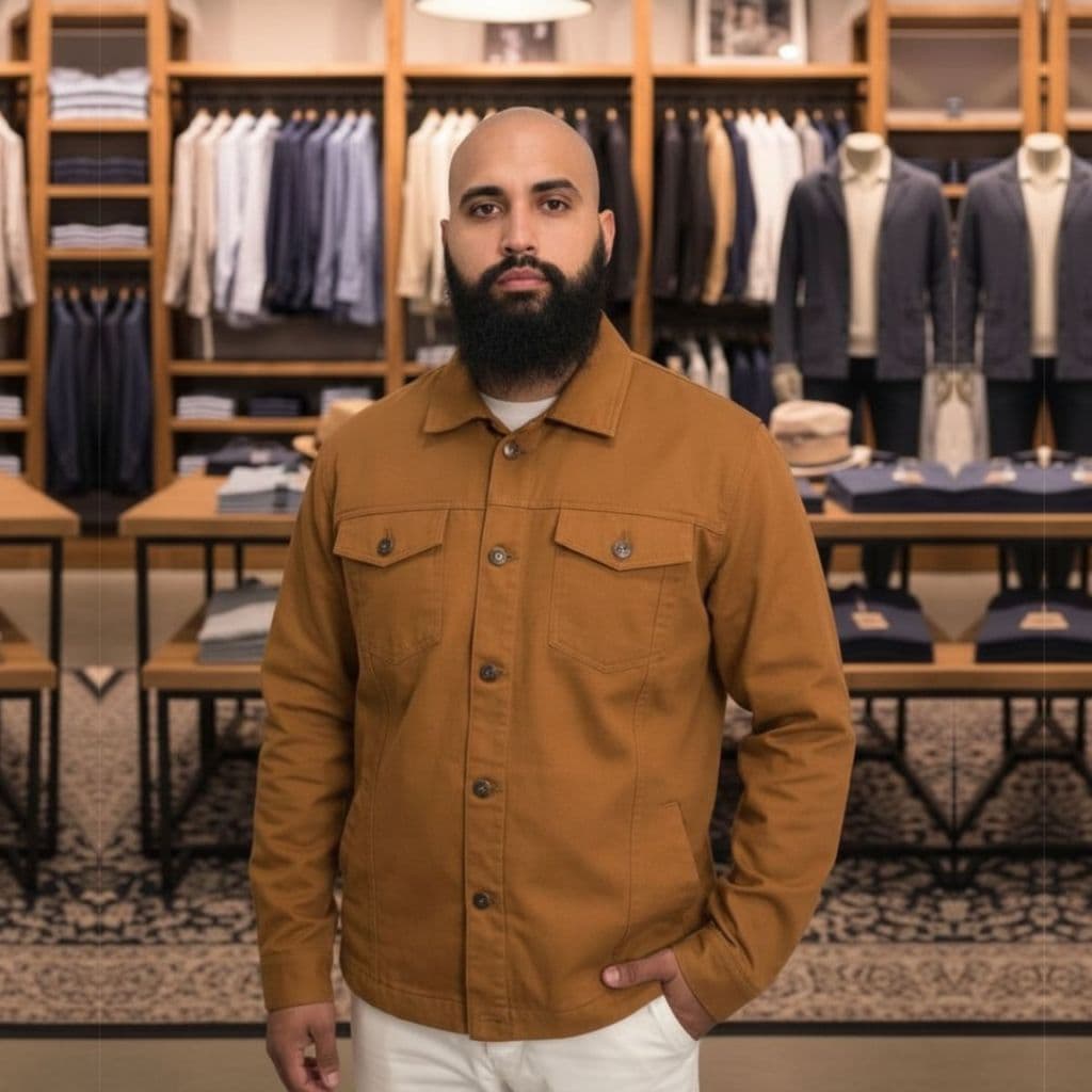 Jaqueta Plus Size Sarja Resistente Tamanhos Especiais 50 52 54 56  para Todos os Dias