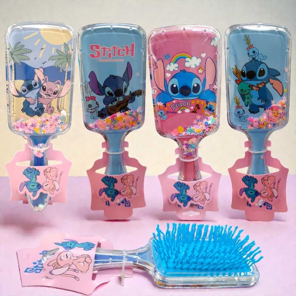 Escovas De cabelo Tematica Do Lilo Stitch Pente de desembarasar Pentes com cerdas onduladas