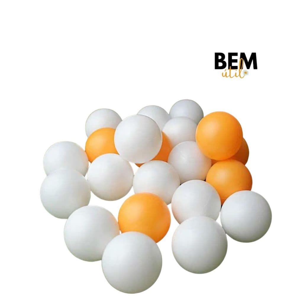Kit 6 Bolinhas de Ping Pong Tênis de Mesa