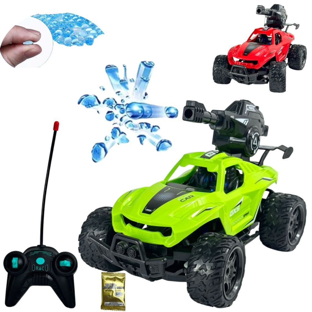 Carro De Controle Remoto Com Disparos De Bolinhas De Gel Com Alta Velocidade