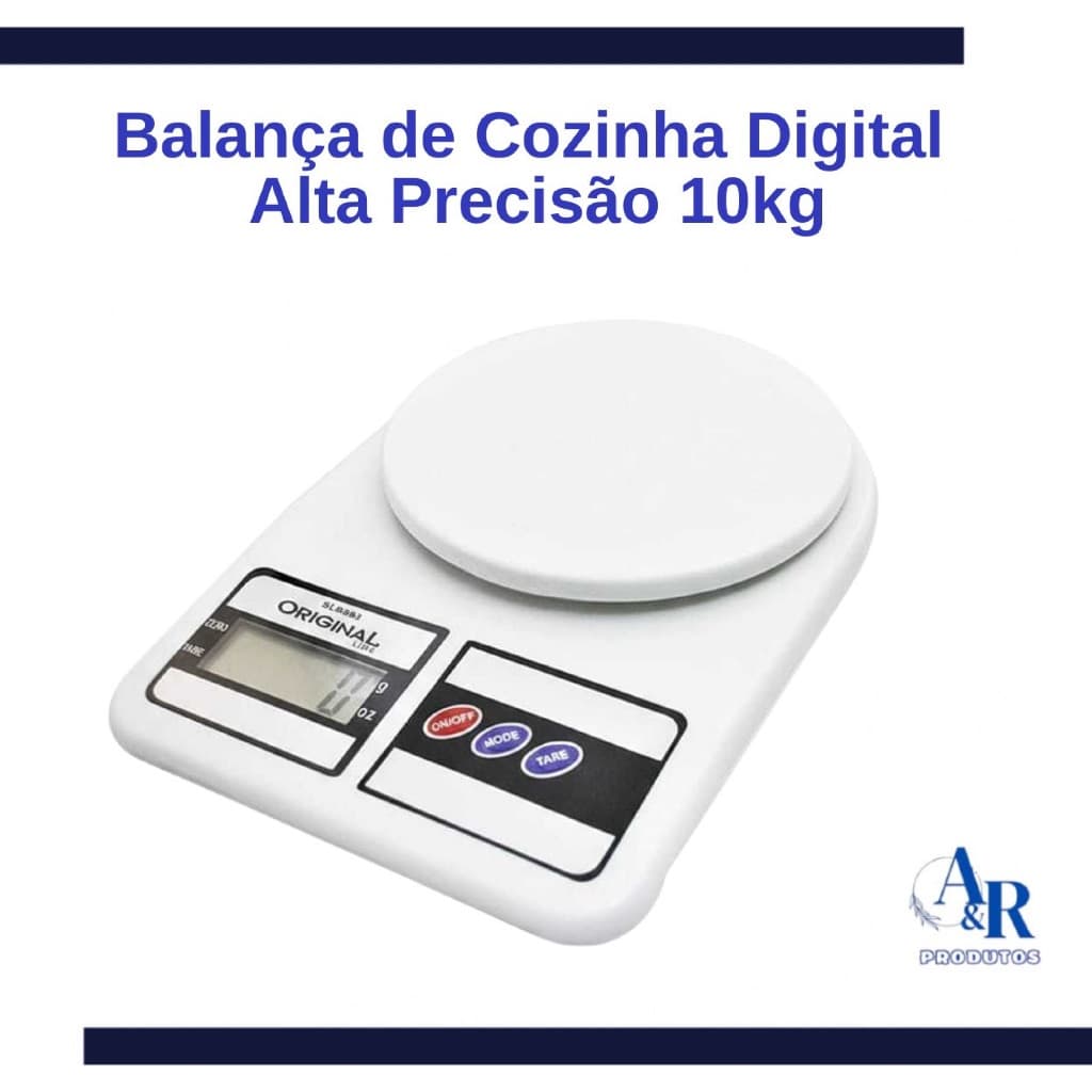 Balança De Cozinha Digital Alta Precisão Até 10kg