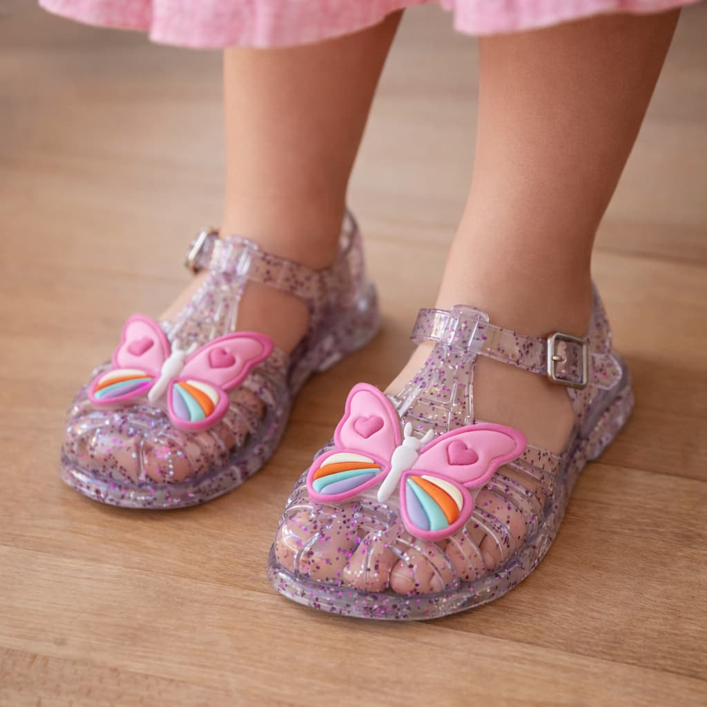 Sandália Infantil  Leve em Material Emborrachado com Detalhe Decorativo  Fácil de Calçar Ideal