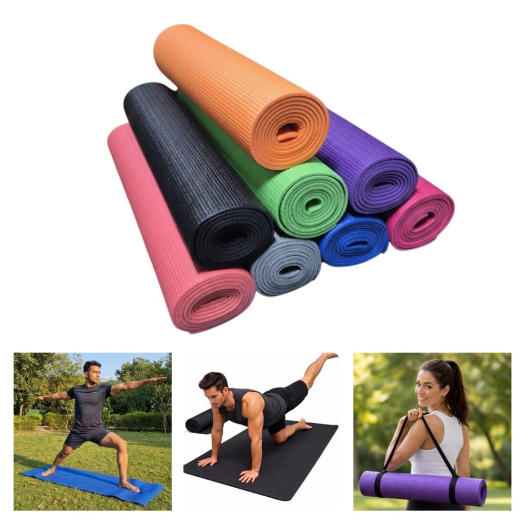 Tapete Yoga Mat Pilates 1,73m x 61cm Espessura 5mm - 01 Unidade