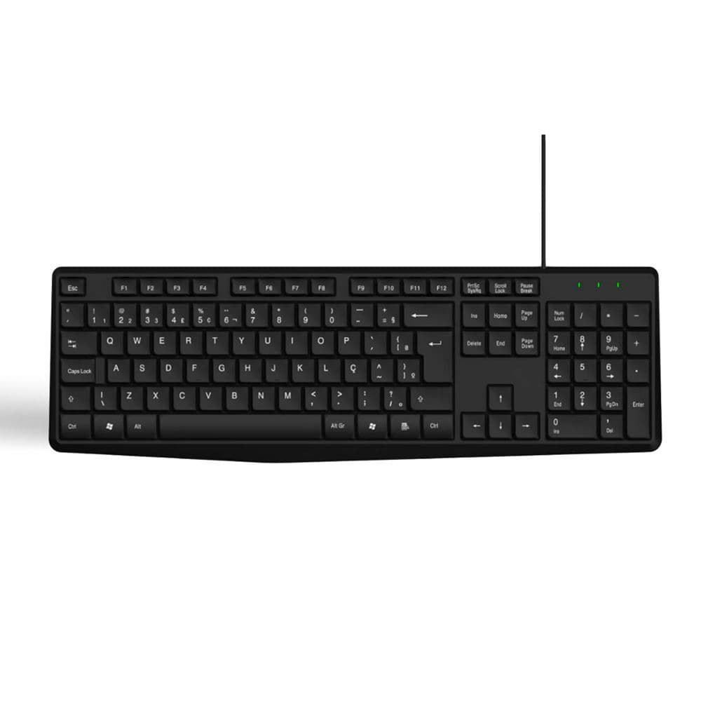 Teclado premium de alta qualidade, macio e leve para escritorio pc de mesa