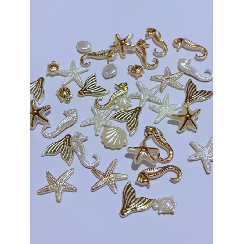 Apliques Fundo do Mar 20 Peças – Dourado ou Perolado