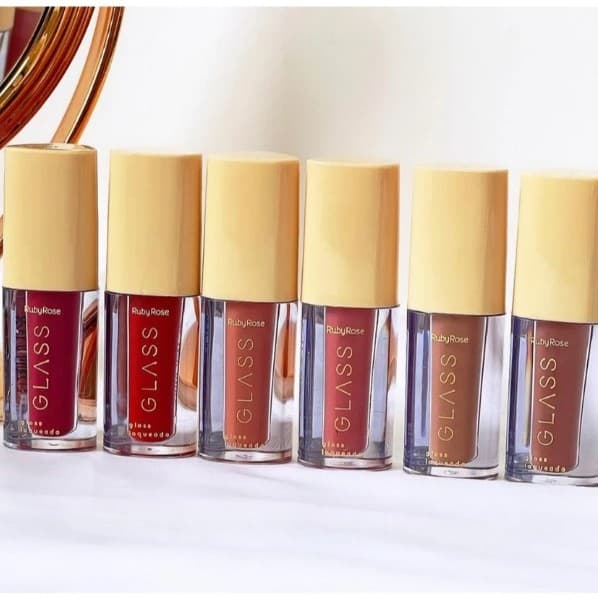Gloss Laqueado Glass Labial Ruby Rose Diversas Cores