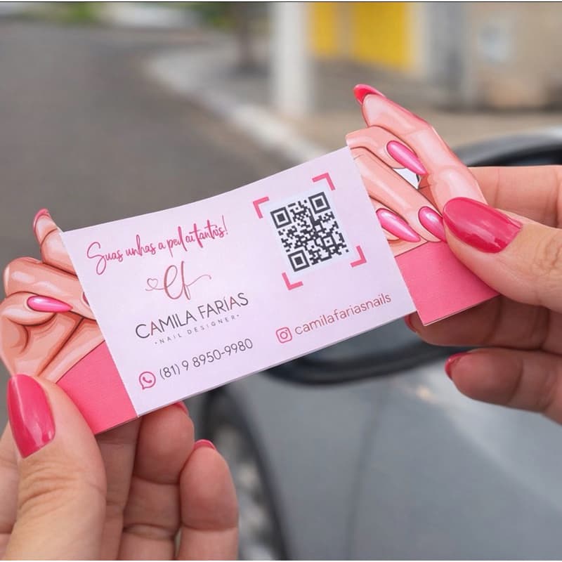 Cartão de Retrovisor 50 und/Cartão Visita Retrovisor/Cartão Dobrável