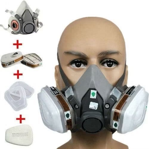 Mascara Respirador 6200 Original 10 Filtros 5N11 P2 P Segurança Pintura Uso Industrial Profissional
