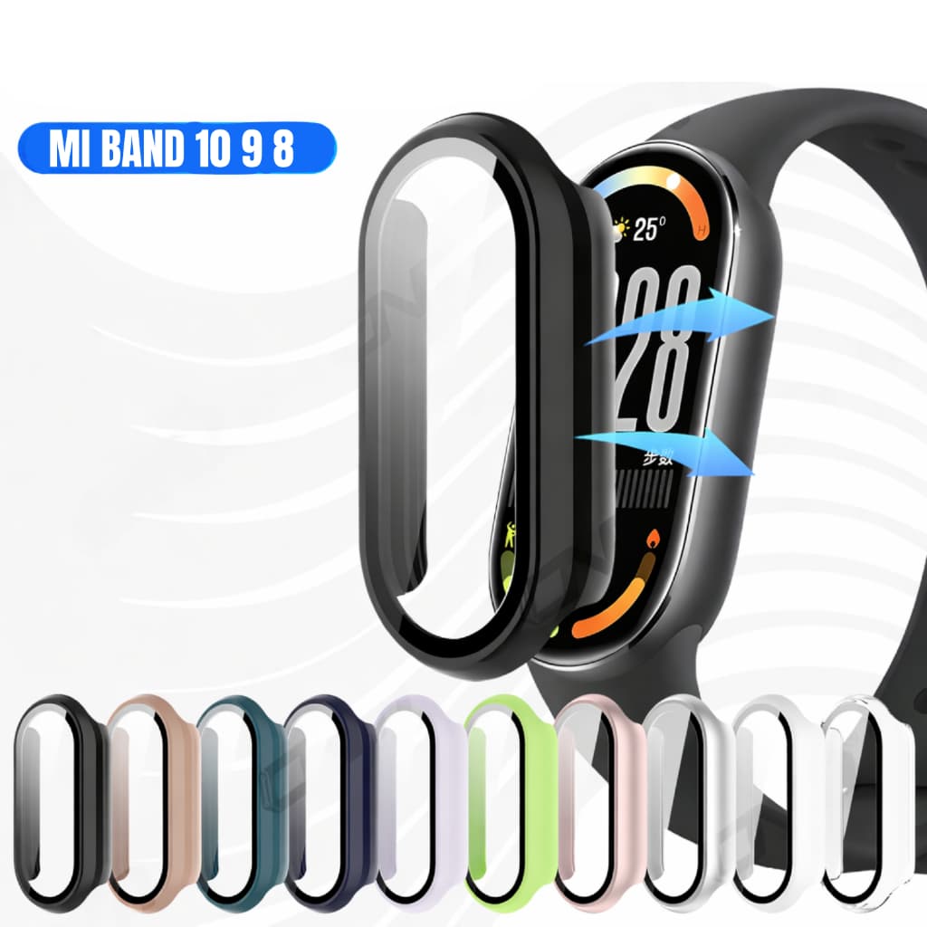 Case com Película para Mi Band 10 Capa Capinha miband