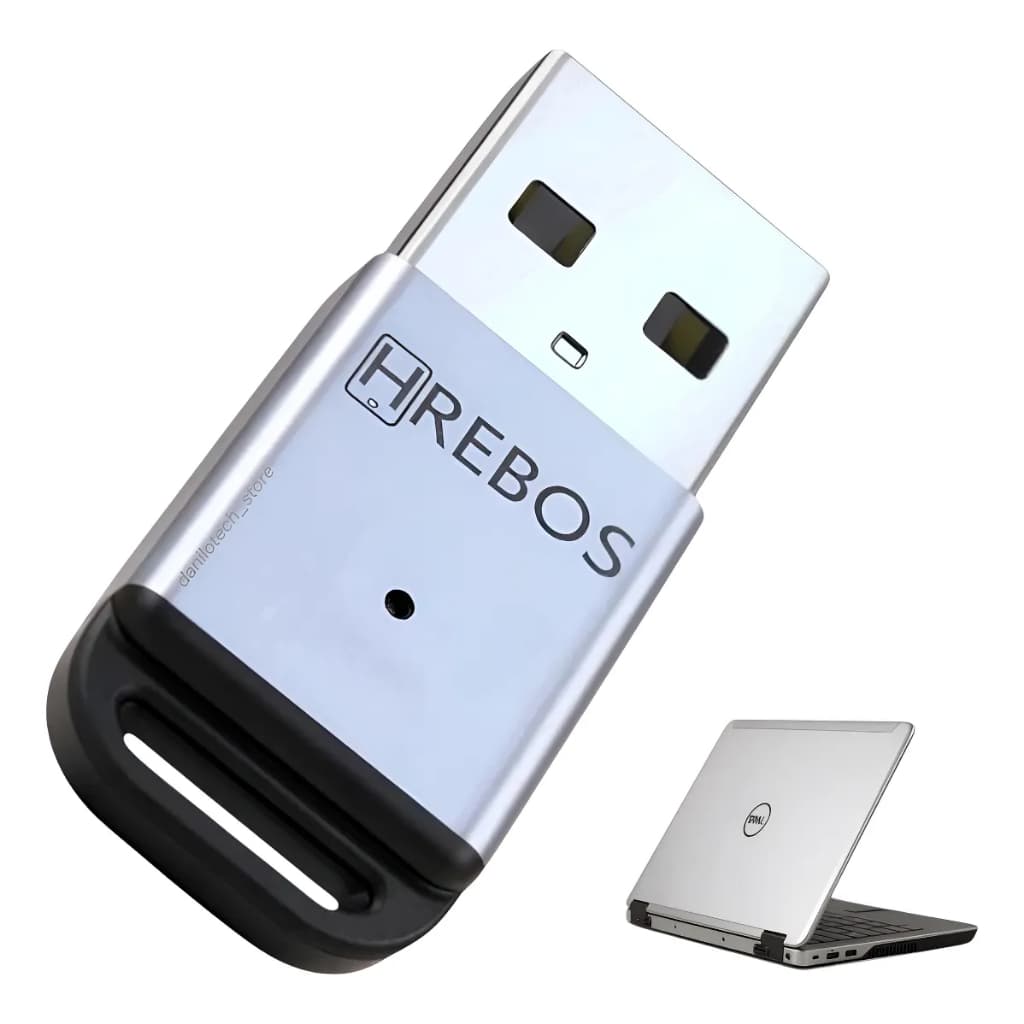 Adaptador Rec Bluetooth 5.3 P/ Computador Até 5 Dispositivos