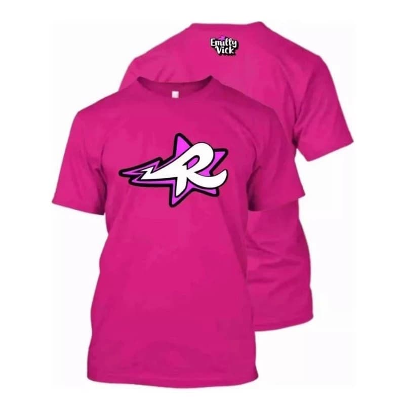 Camiseta Emilly Vick Youtuber Camisa Infantil Rosa Evolução Dos Elementos Rosa Pink