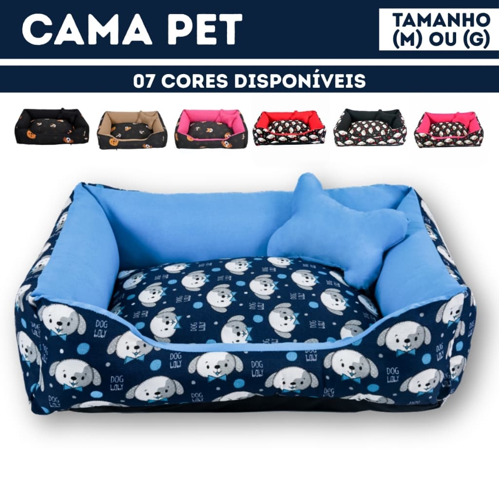 Cama Pet Lavável Confortável Para Cachorro e Gato Tamanho M e G Aconchegante Impermeável Antiderrapante