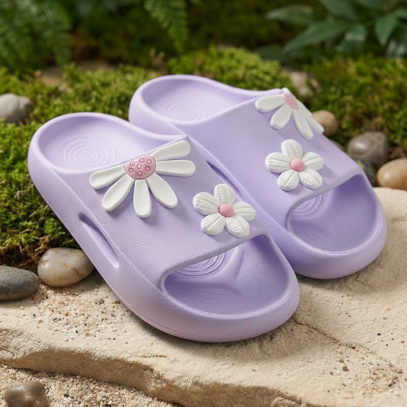 Chinelo Nuvem Flor Menina Original Super Macio e Confortável