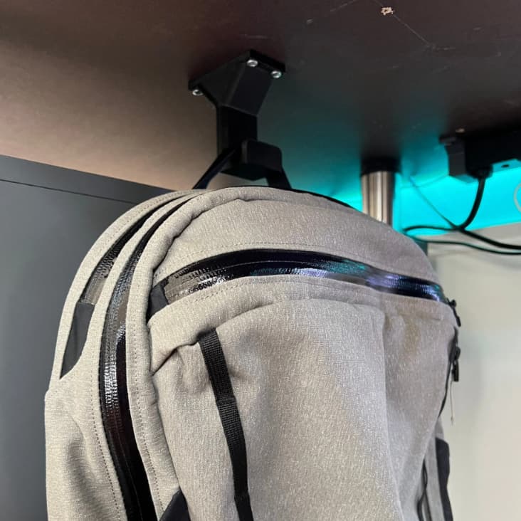 Suporte Gancho de Mesa para Mochila Bolsa Organizador Oculto Embaixo da Mesa Setup Gamer Home Office