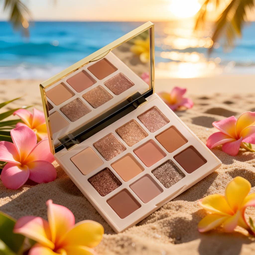 Koasis Paleta 12 Cores Sombras Nude - Fosca/Brilhante Tons Cacau Avelã