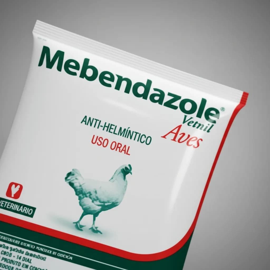 Mebendazole Vetnil Aves 30g - Vermífugo em Pó para AVES   VALIDADE 2027 Garantia e Nota Fiscal