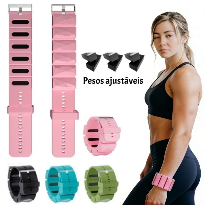 Pesos de pulso tornozelo para mulheres e homens pulso de silicone vestíveis tamanho ajustável
