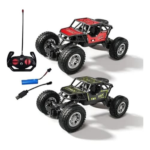 Carrinho Controle Remoto Recarregável Rally Off Road Trilha Com Amortecedor