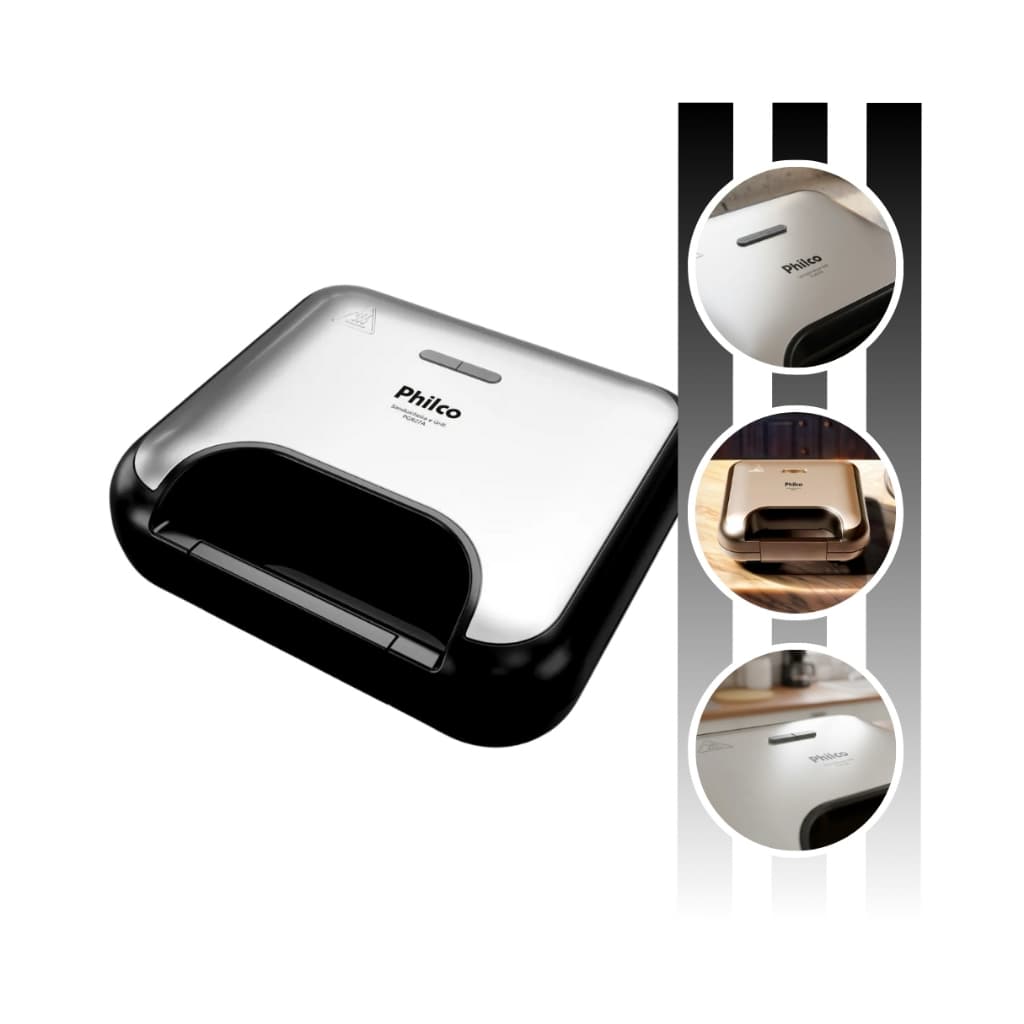 Sanduicheira Grill 2 Em 1 Pgr27a 750w Inox Philco
