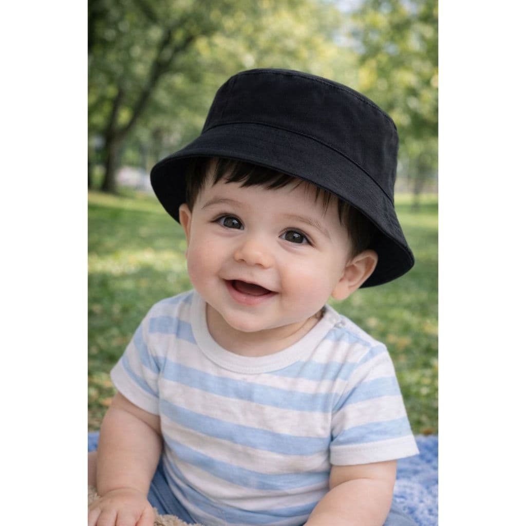 Chapéu Bucket Bebê Básico Modelo Unissex Colorido Liso