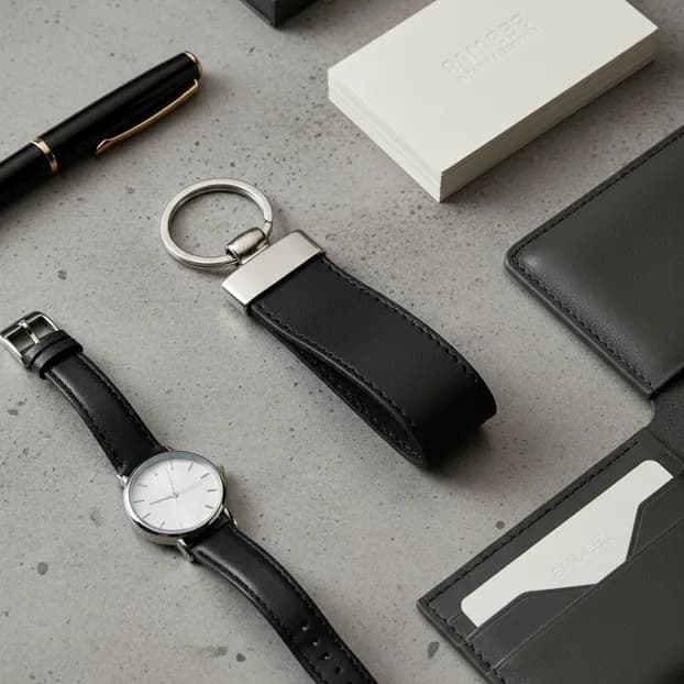 Chaveiro em Couro ecológico Metal para chaves acessório