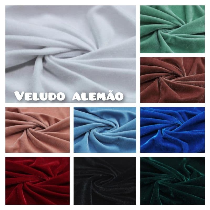 3 Metros Tecido Veludo Alemao Cristal 3mts comp. x 1,50mts larg.