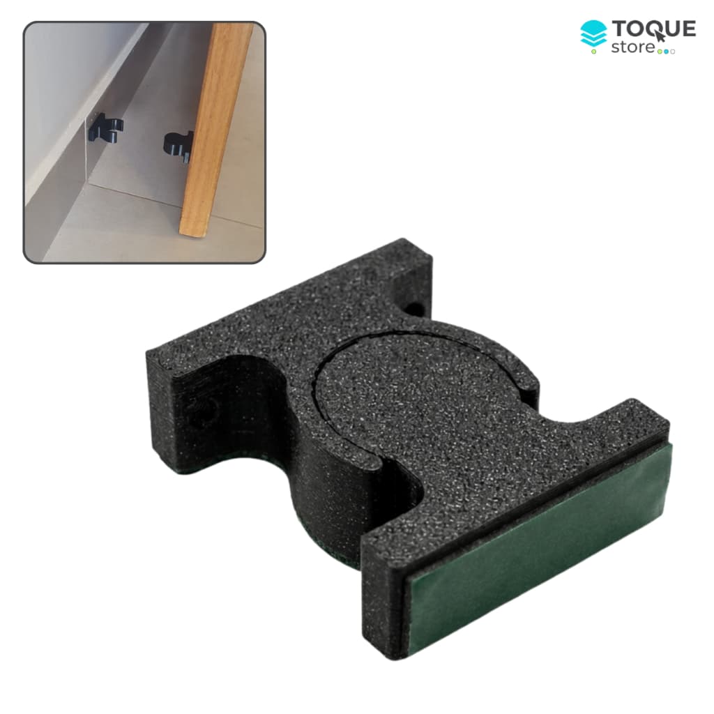 Trava Porta Sem Furar Prendedor Resistente - Acompanha Fita Dupla Face