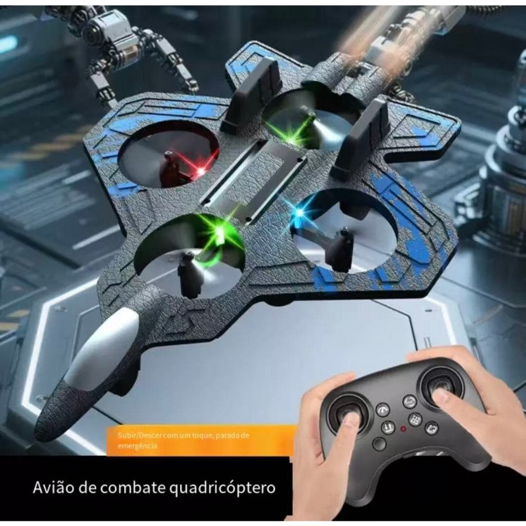 Avião Drone de Brinquedo Infantil com Controle Remoto – Diversão Garantida linha premium！
