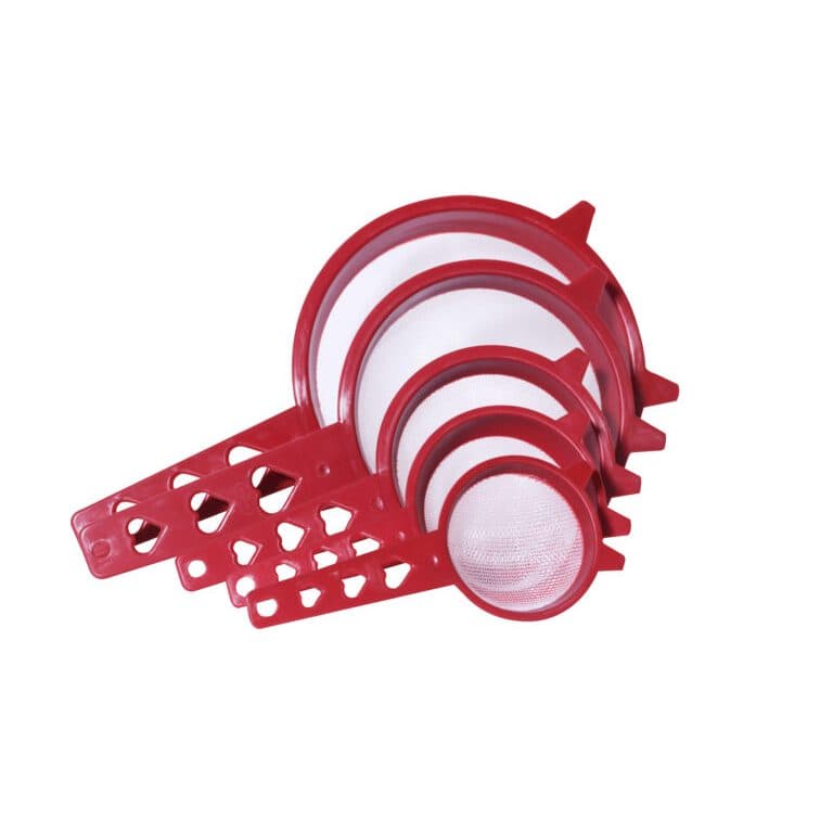 Peneiras Love Jogo com 3 Peças Kit  9, 11 e 15 cm e 07 e 19 cm para Cozinha Cores Variadas