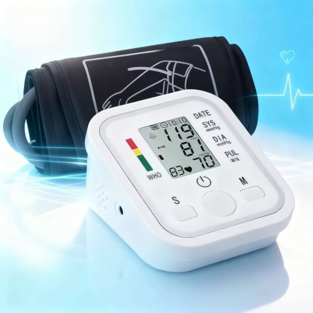Monitor digital de pressão arterial de braço totalmente automático SU