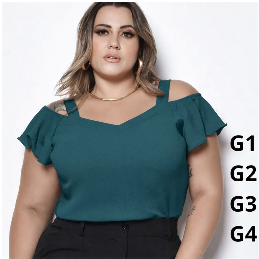 BLUSA FEMININA ESTILOSA PLUS SIZE