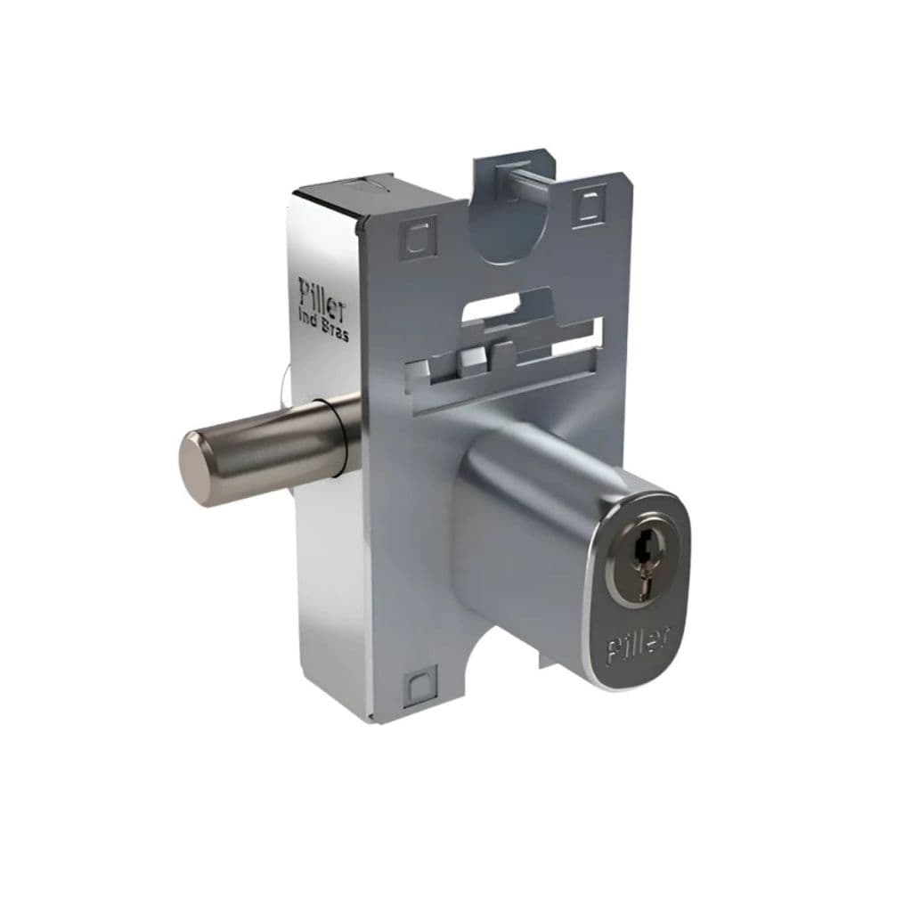 Miolo 1520 Oval Cilindro 2 Chaves p/ Fechadura Porta Pivotante Vidro - Cromado