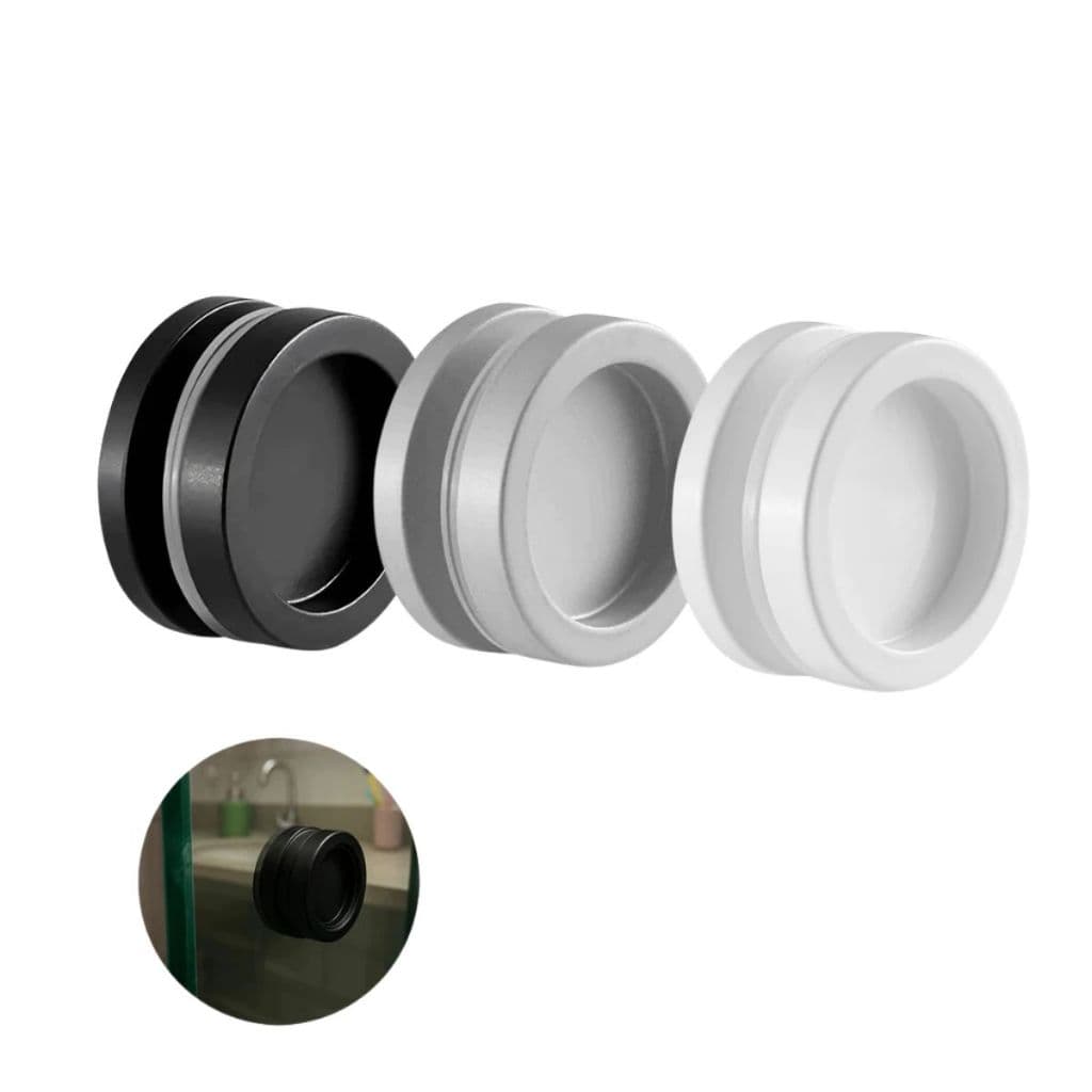 Puxador Concha Transpasse P/ Box, Janela e Porta de Vidro Temperado