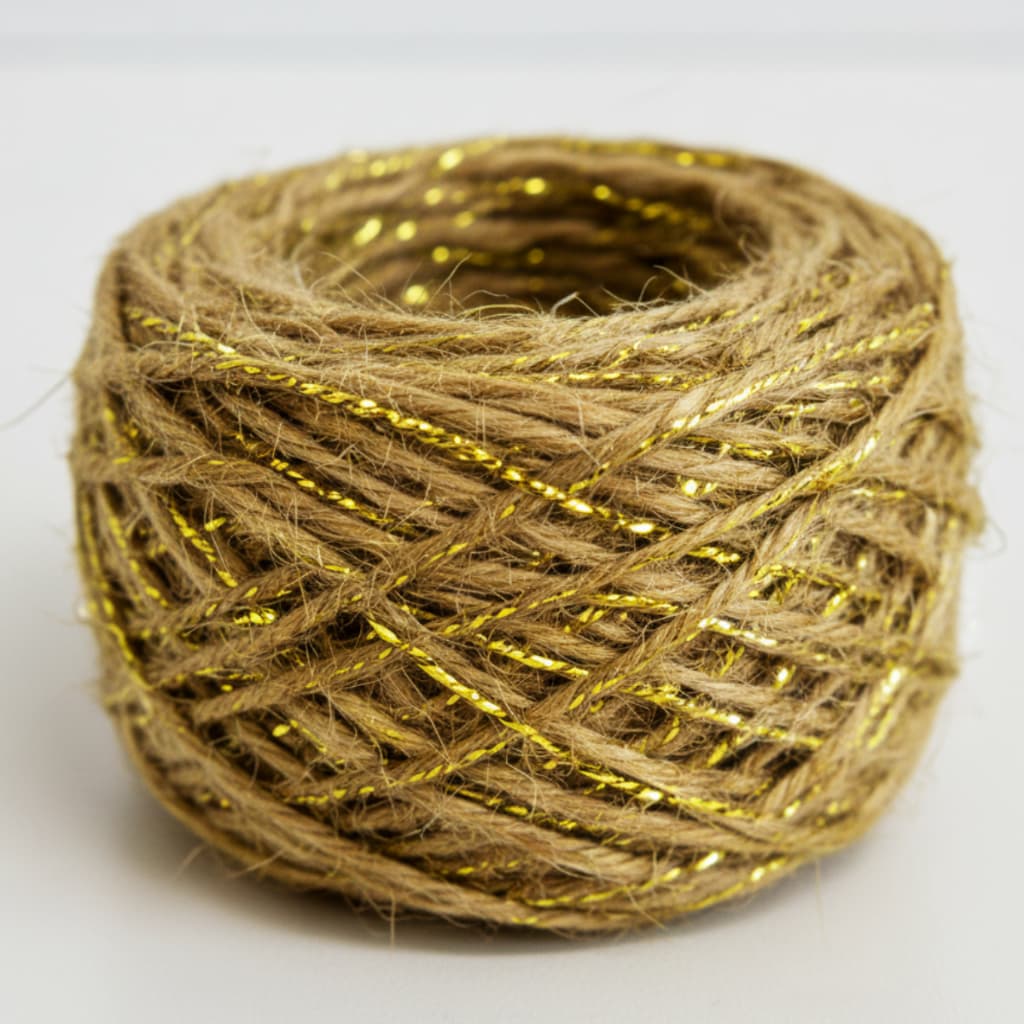 Fio de Juta Lurex Dourado - A MELHOR QUALIDADE DO MERCADO