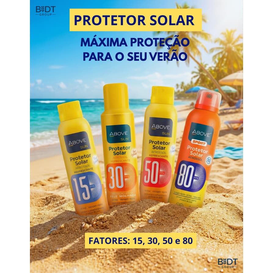 Protetor Solar Fps 15/30/50/80 Spray 150ML Above Sun