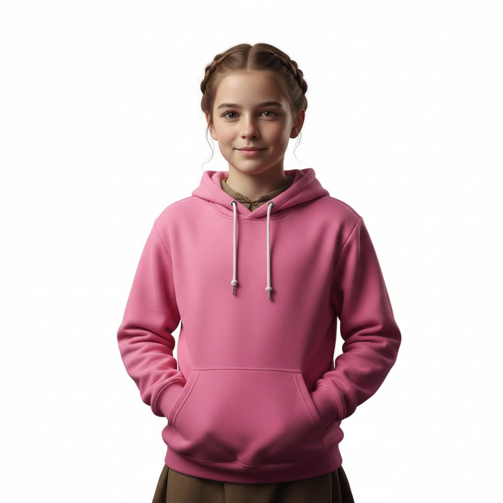 Blusa Moletom Canguru Lisa unissex Premium Slim Algodão Mácio INFANTIL/JUVENIL