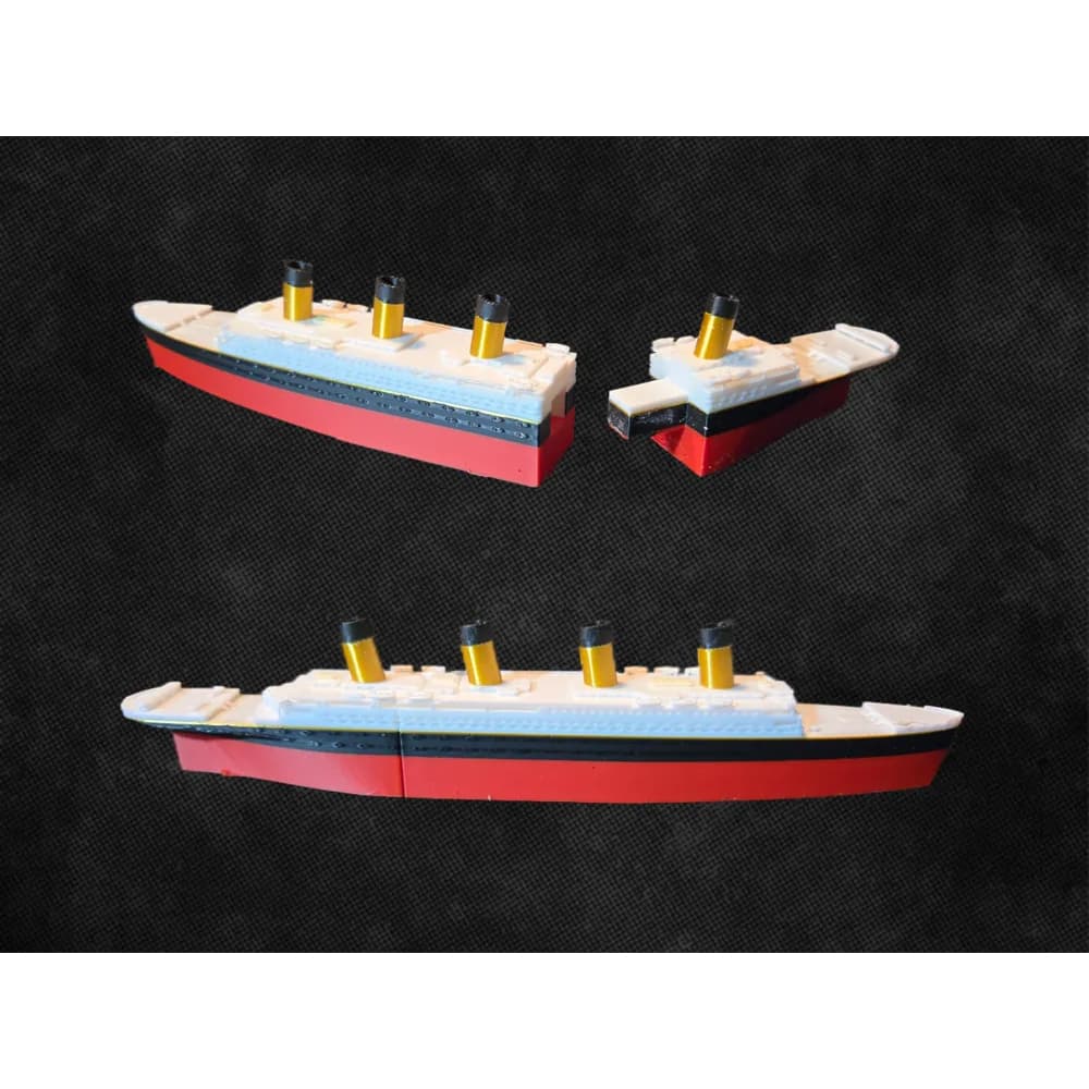 Navio Titanic Decorativo em Impressão 3D – Modelo Detalhado, Flutuante, Colecionável