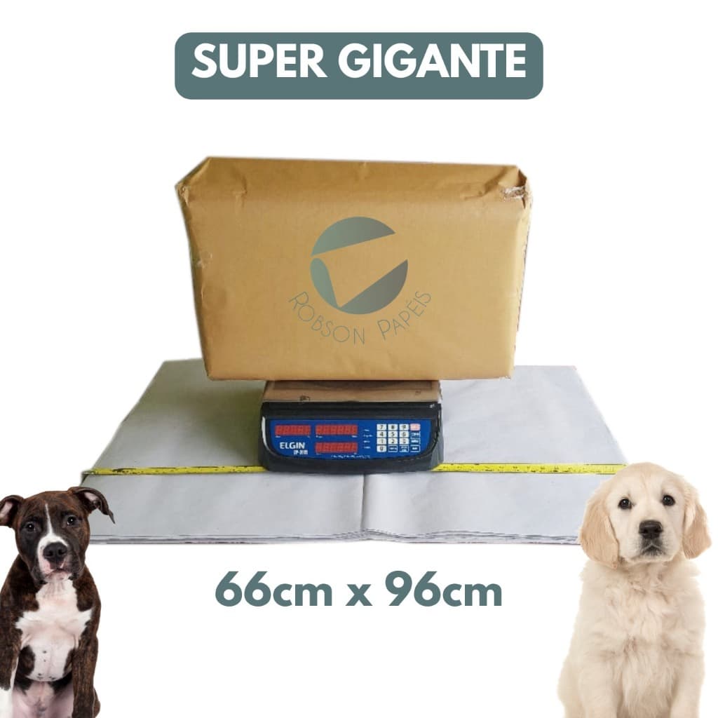 Jornal Gigante 96x66 5kg Folhas Grossas P/pets Limpo Papel Sem Imprecao